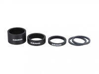 SRAM Carbon Spacer-Set schwarz-wei&szlig; - Pr&auml;zise H&ouml;henverstellung f&uuml;r den Vorbau