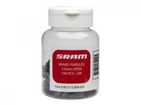 SRAM Bremskabel-Endkappen 5,0 mm, schwarz, 100 Stk - Sauberer Abschluss und sicherer