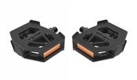 ergotec Pedal EP-K Pedale - Kunststoff schwarz 82x75mm 9/16 Gleitlager Reflektoren