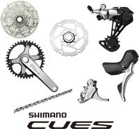 SHIMANO Gruppe CUES Silver Edition 10 Silver - komplette 10-fach Schalt- und