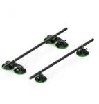 TreeFrog Roundbar Tr&auml;ger 40 kg Schwarz - vielseitiger Dachtr&auml;ger ohne Reling