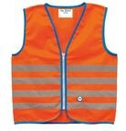 Wowow Sicherheitsweste Fun Jacket f&uuml;r Kinder orange mit Refl Streifen S