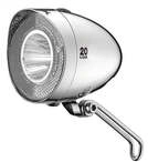 XLC Retro LED Fahrrad-Scheinwerfer, batteriebetrieben, 20 Lux, StVZO-zugelassen,