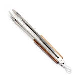 Petromax Grill- und Kohlenzange ZA2 gro&szlig; 54 cm Edelstahlzange mit Holzgriff,