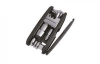 Birzman Diversity 17 Multi-Tool mit 17 Werkzeugen und CO2-Adapter schwarz silber