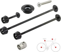 Pitlock 60.80-032, Pitlock Set 02/GA Vorderrad/Hinterrad/Sattelst&uuml;tze/Ahead schwarz
