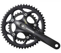 SHIMANO Kurbelgarnitur FC-R345 9-fach 170 mm 50-34 Z&auml;hne Schwarz - effizienter