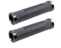 VELO D3 Alu-Gel Schraubgriffe 130 mm schwarz-grau - 3-Komponenten-Gel,