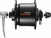 Shimano 50.02932, SHIMANO Nabendynamo NEXUS DH-C3000-3N Nabendynamo - 3000-3, Schwarz