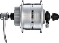 SHIMANO Nabendynamo DH-3D32 - 6V/3W, 36 Loch, 6-Loch-Scheibenaufnahme, Silber