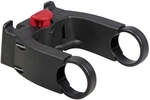KlickFix Lenker Adapter E schwarz-rot e-Bike Display montierbar &Oslash; 22-26mm &Oslash; 31,8mm