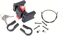 KLICKfix Lenkeradapter mit Schloss 22-26 mm - abschlie&szlig;bare Halterung f&uuml;r