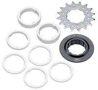 Single Speed Ritzel / Distanzring-Set 18 Z&auml;hne