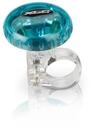 XLC Fahrradklingel DD-M12 blau transparent &Oslash;36mm
