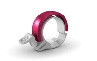 Knog Fahrradklingel Oi Classic gro&szlig; 23.8-31.8mm wei&szlig; pink