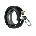 Knog Oi Luxe Fahrradklingel gro&szlig; 23.8 - 31.8mm mit Kabelf&uuml;hrung matt schwarz