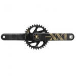 SRAM XX1 Eagle DUB Kurbelgarnitur 170 mm 34T schwarz-gold - maximale