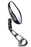 Ergotec M-99 Fahrradspiegel Alu schwarz, 121x78-66mm, 360&deg; drehbar,...