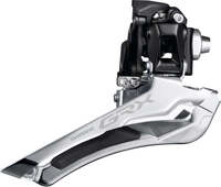 SHIMANO GRX FD-RX400 Umwerfer 2-fach Anl&ouml;t - Gravel Rennrad Frontumwerfer