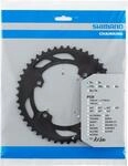 SHIMANO Kettenblatt GRX FC-RX600 46 Z&auml;hne Schwarz - effizienter Antrieb f&uuml;r Gravel