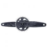 SRAM GX Eagle DUB Kurbelgarnitur 170mm 32T lunargrau - robuste Performance f&uuml;r 1x12