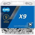 KMC X9 9s Kette 114 Glieder silber - zuverl&auml;ssige Schaltperformance in moderner