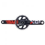 SRAM Kurbelgarnitur X01 SB+ DUB 170 mm rot - Leichte Carbon-Power f&uuml;r 1x12