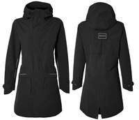 Basil Regenparka Mosse Women Jet Black L - Wasserdichter Damen Fahrrad-Regenmantel -