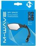 M-Wave Spy Space Fahrradspiegel links, &Oslash;22,2mm, 3D-verstellbar, Echtglas, schwarz,
