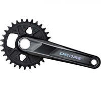 SHIMANO Kurbelgarnitur DEORE FC-M6100 - 12-fach, 170 mm, 30 Z&auml;hne