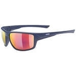 Uvex Sportstyle 230 Sportbrille Blue Matt/Mirror Red, verspiegelte Gl&auml;ser,