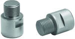 ergotec Humpert Pedal Achsverl&auml;ngerung Paar silber 18mm 06019001 - Achse