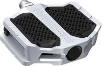 Shimano 293259, SHIMANO Pedal PD-EF205 Silber Flat Pedal - rutschfeste Plattform,