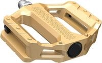 SHIMANO Pedal PD-EF202 Gold Flat - robuste Plattformpedale f&uuml;r sicheren Grip im
