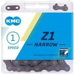 KMC Z1 Narrow 1s Kette 112 Glieder braun - robuste Single-Speed-Kette in...