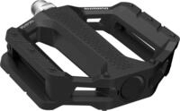 SHIMANO Pedal PD-EF202 Schwarz Flat - robustes Plattformpedal f&uuml;r Alltag und