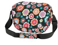 KLICKfix Funbag Happy Flowers Lenkertasche 4L - 19x8x25 cm f&uuml;r Fahrrad -