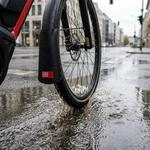 Spritzlappen Latz E-Bike Fahrer schwarz 22 x 12 (LxB)