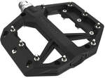 SHIMANO Pedal PD-GR400 Schwarz Flat Pedal - griffige Trail-Plattform, Schwarz