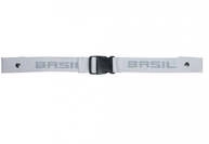 Basil Gep&auml;ckgurt Class Reflex grau - abnehmbar reflektierend passend f&uuml;r Basil