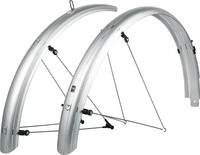 SKS SK11820, SKS Bluemels Basic 28 Schutzblech-Set - 65 mm silber robuste