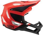 100% Trajecta helmet w/Fidlock L Cargo Fluo Red - leichter Fullface mit