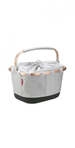 KLICKfix Carrybag GT Fahrradkorb UniKlip Twist Sky Rose 42x28x33 cm, 24L, abnehmbar