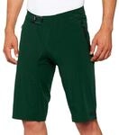 100% Celium Shorts 34" Forest Green - ultraleichte MTB-Shorts mit maximaler