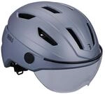 BBB Cycling Helm Move Faceshield L matt grau - sicherer E-Bike- & Speed-Pedelec-Helm