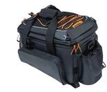 Basil Miles XL Pro Gep&auml;cktr&auml;gertasche - wasserdicht 9-36 Liter schwarz/orange...