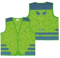 Wowow Sicherheitsweste Nutty Jacket f&uuml;r Kinder gr&uuml;n mit Refl Streifen Gr&ouml;&szlig;e M