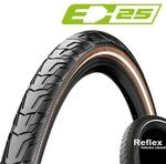 Reifen Continental Conti 28x1.75" 47-622 RIDE City, E-25, Draht, Reflex schwarz/braun