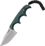 CRKT 02CR2387, CRKT Minimalist Bowie - Kompaktes EDC Neck Knife mit Micarta-Griff &
