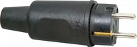 Kopp E3MJA-X2, Kopp Gummistecker IP44 Schwarz - 179516009 [2 St&uuml;ck]